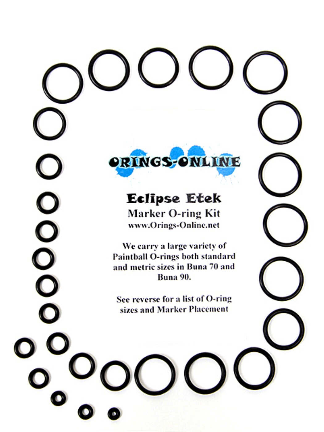 Planet Eclipse Etek Marker O-ring Kit